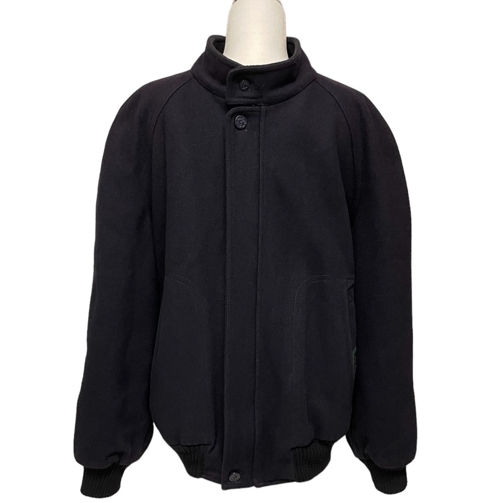 Ocean’s Cup 54 (XL) Wool Navy Blue Nautical Sailing Bomber Jacket Coat Pockets